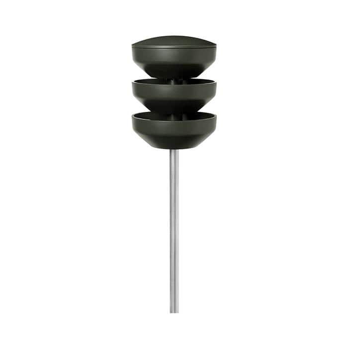 Rosendahl Recycled Bird Feeding Station on Pole, Green - H: 42.1"