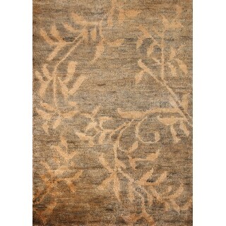 Contemporary Abstract Area Rug Handmade Jute Carpet - 4'8