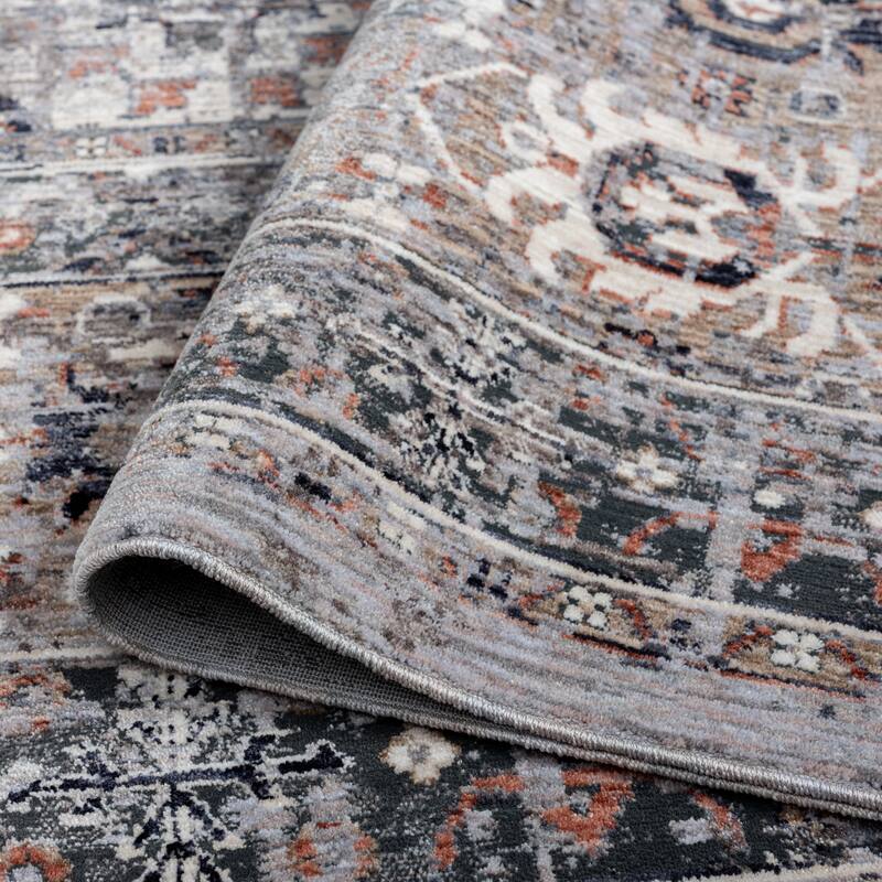 Vintage Greys Traditional Area Rug