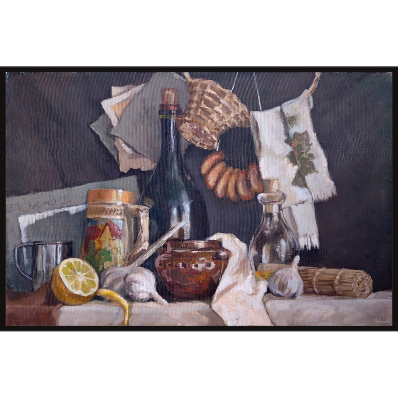 Cooking Is an Art Floater Framed Print on Canvas