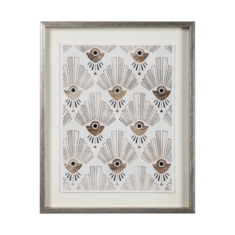 Deco Patterning III Framed Art Print
