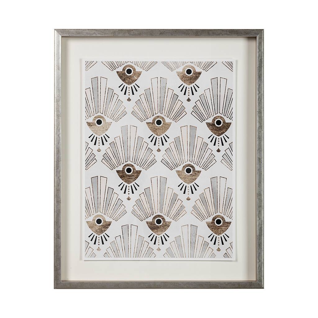 Deco Patterning III Framed Art Print