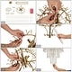 preview thumbnail 17 of 15, LNC 7-Light 3-Tier Lantern Modern Luxury Chandelier Gold Textured Clear Glass Ceiling Lights - 19.1" Dia. × 22.4" H