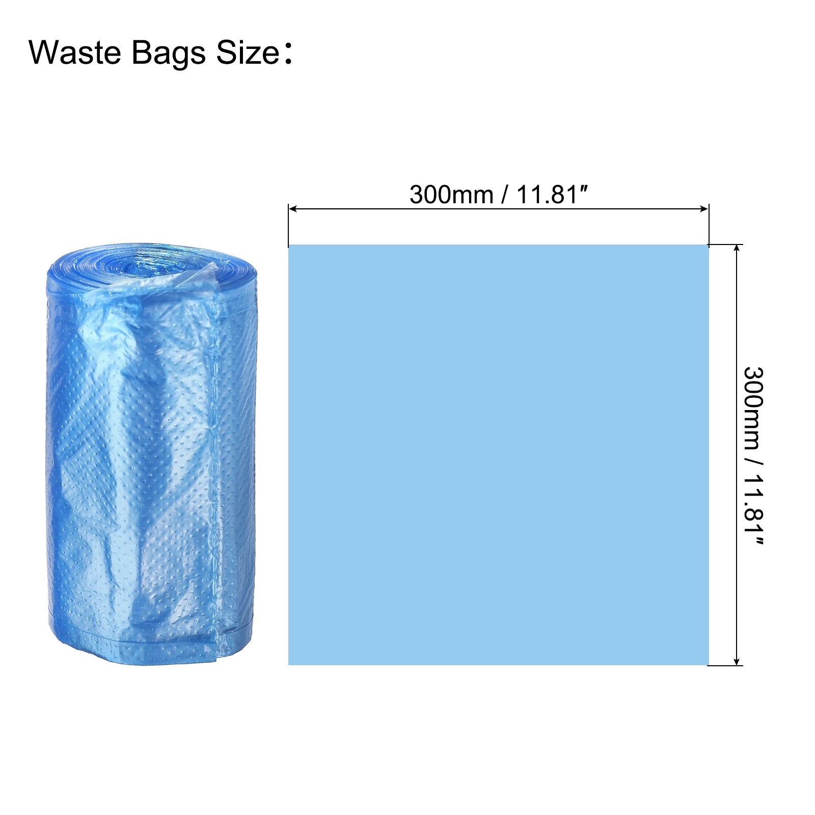 8 Rolls / 240 Counts Small Trash Bags 0.5 Gallon Garbage Bags - On