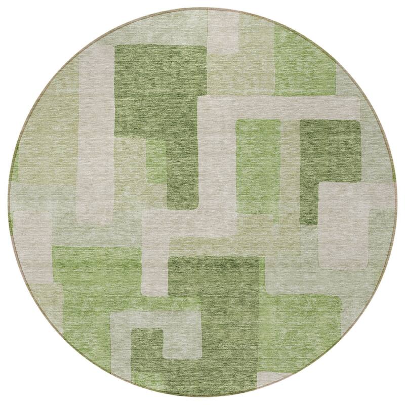 HomeRoots Geometric Transitional Rectangle Outdoor Rug
