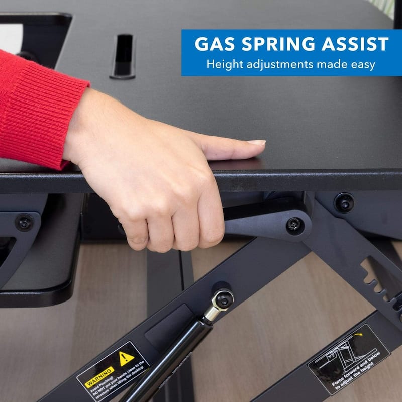 Mount-It! Height Adjustable Standing Desk Converter with 36" Wide Platform