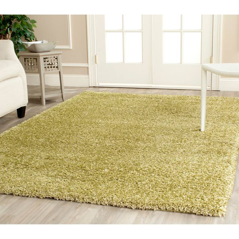 SAFAVIEH California Premium Shag Izat 2-inch Thick Area Rug - 3' x 5' - Green