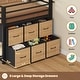 preview thumbnail 6 of 41, Twin Size Low Loft Bed 6 Fabric Storage Drawers LED Lights Twin Over Twin Bunk Bed