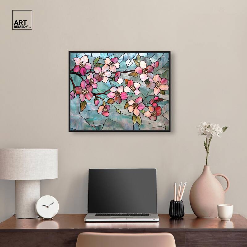 Shimmering Spring Blossoms I Canvas by Art Remedy