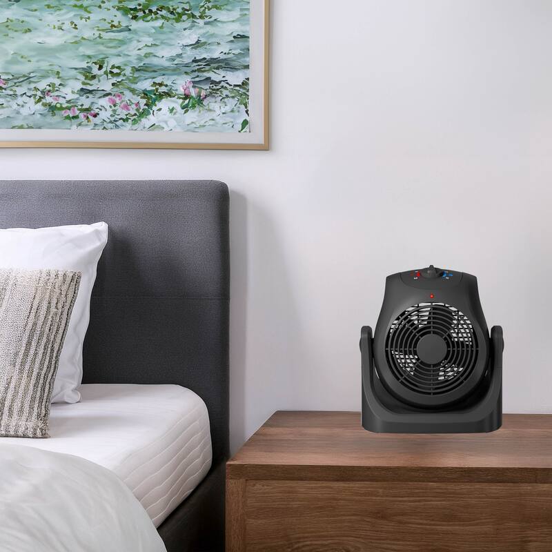 Modern Designs ClimateFlex Duo, 2-in-1 Heater & Fan Perfect for Any Room, Any Season - Black