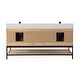 preview thumbnail 117 of 147, Altair Wildy Bathroom Vanity with White Composite Stone Top without Mirror