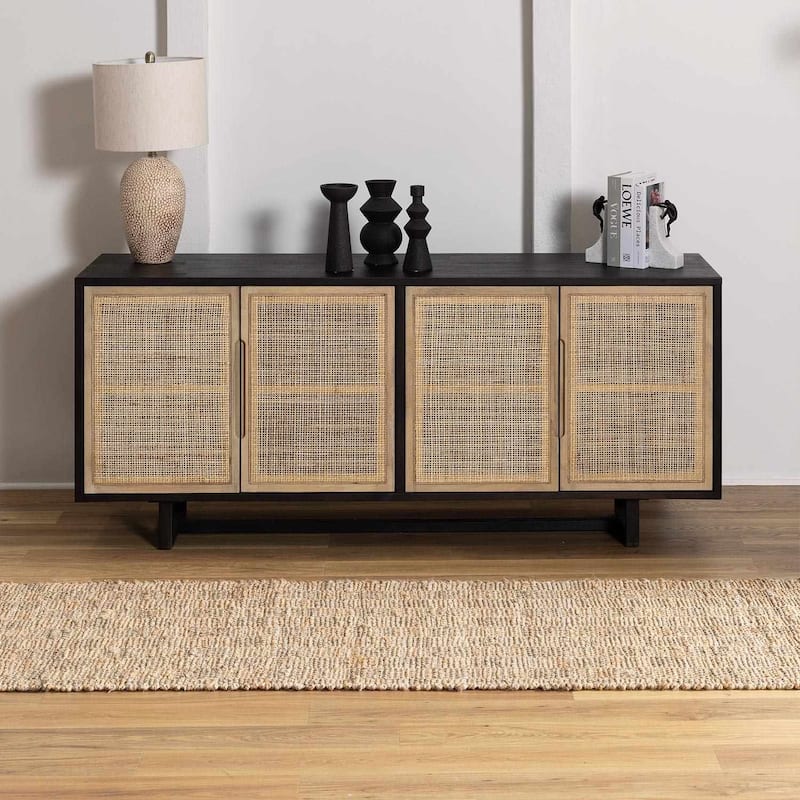 Hauteloom Lonut Jute Living Room, Bedroom Area Rug - Light Brown, Brown - 2' x 3'