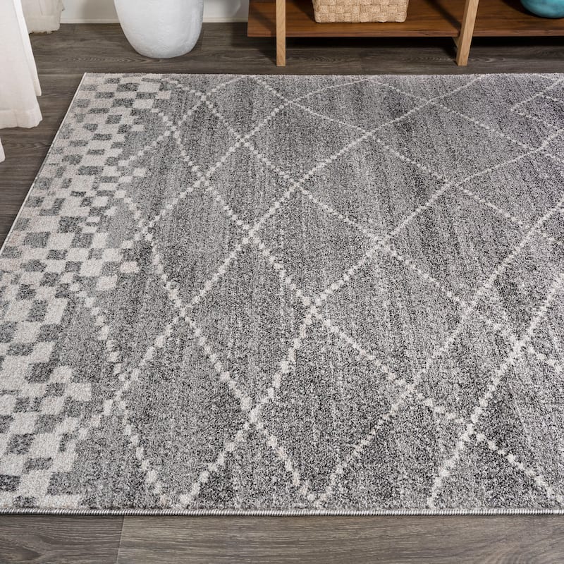 JONATHAN Y Ifrane Moroccan Modern Diamond Area Rug