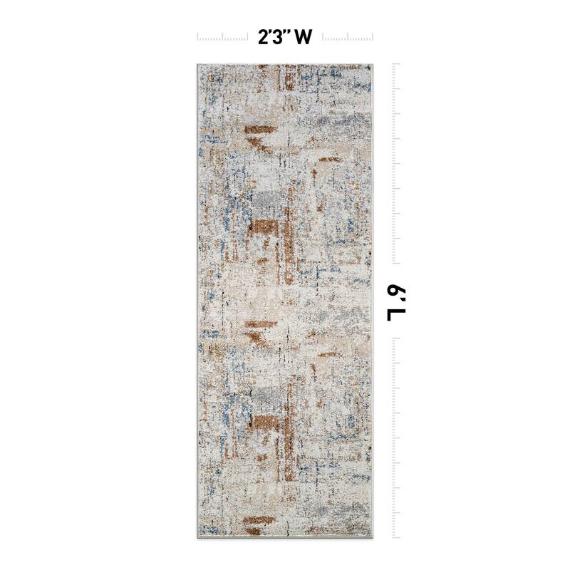 Multi-Tonal Rug for Living Room, Entryway, or Family Spaces - Easy to Clean and Comfortable Underfoot