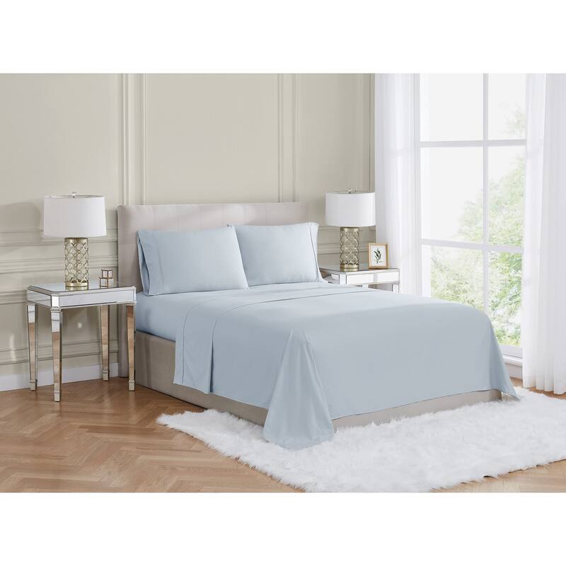 Borghese Roma 400TC Percale Cotton 4 Piece Sheet Set