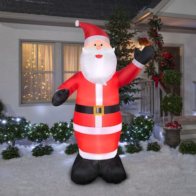 Gemmy Christmas Inflatable Santa , 8 ft Tall