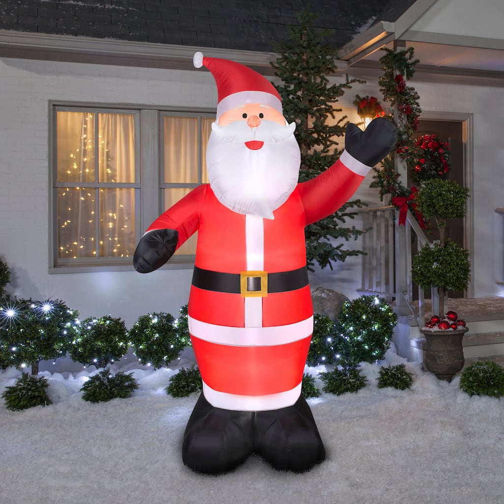 Gemmy Christmas Inflatable Santa , 8 ft Tall