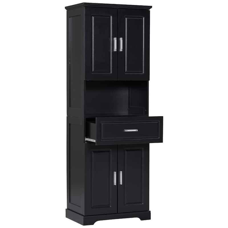 Modern Wooden Bathroom Linen Cabinet