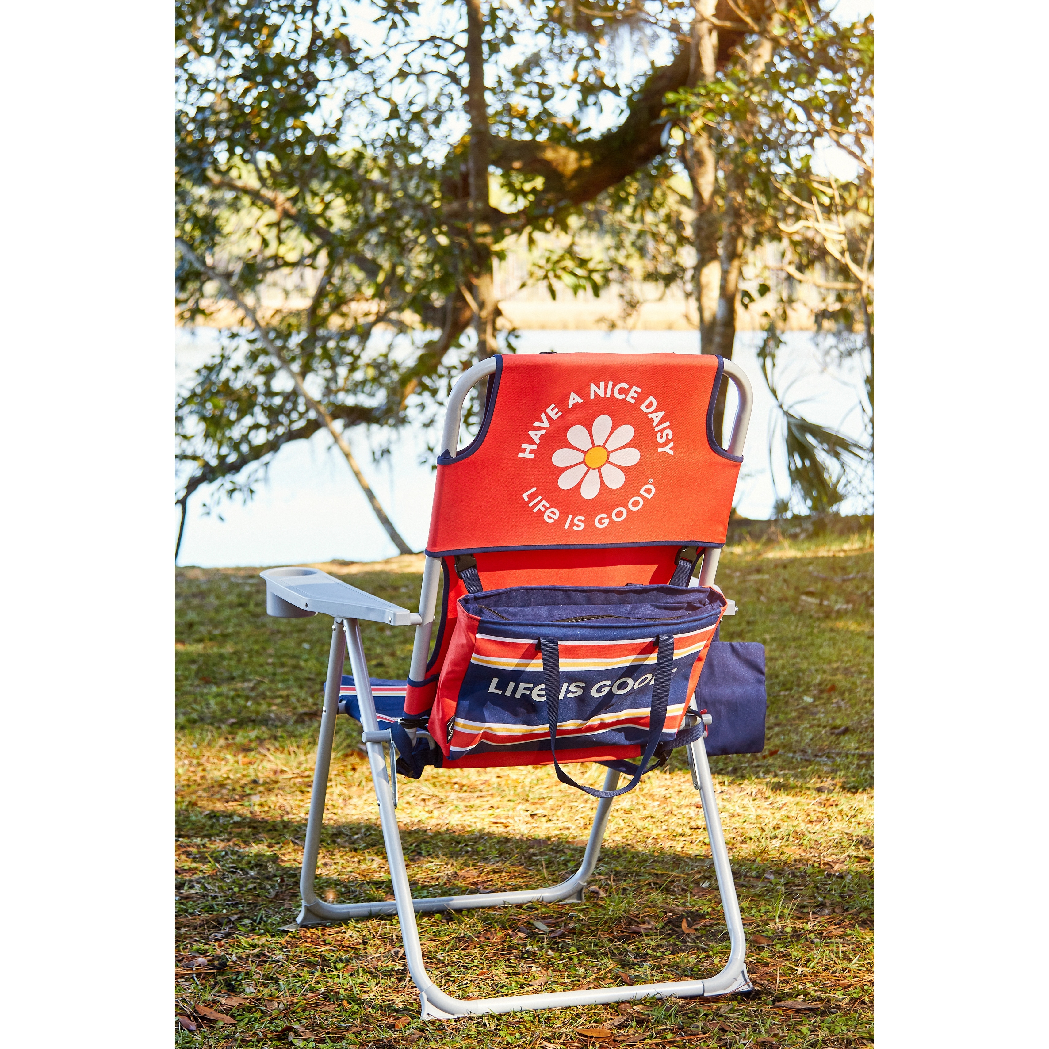 Life Is Good Backpack Lawn Chair with Silver Frame Bed Bath Beyond 33387791