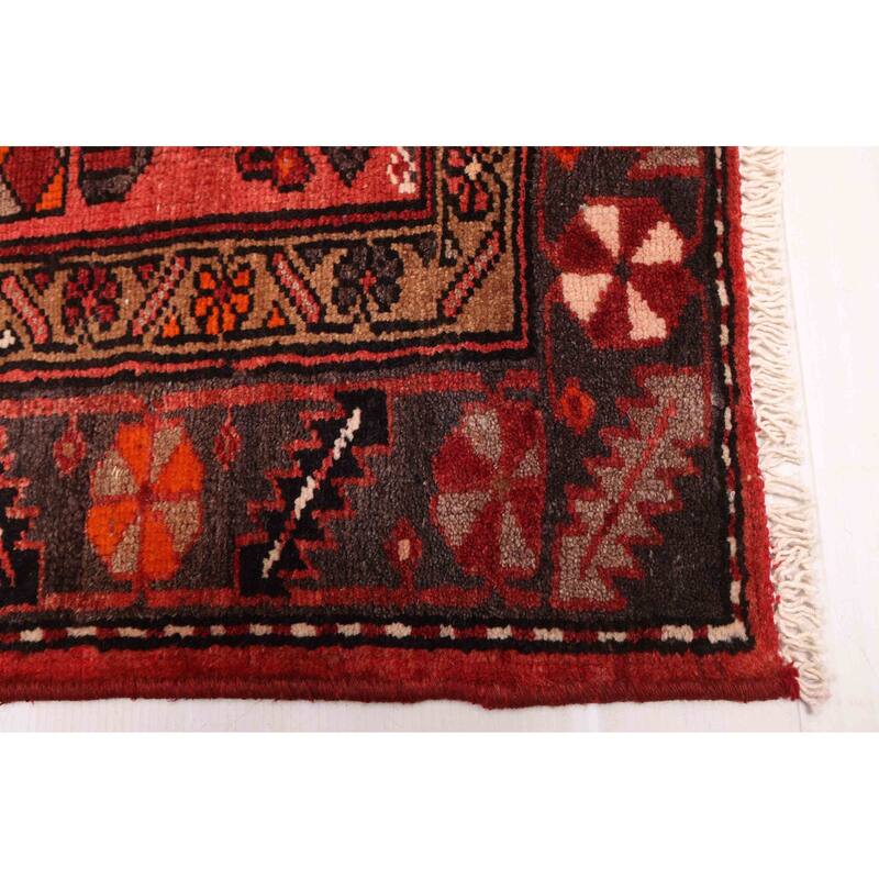 ECARPETGALLERY Hand-knotted Andelz Red Wool Rug - 3'8 x 6'11