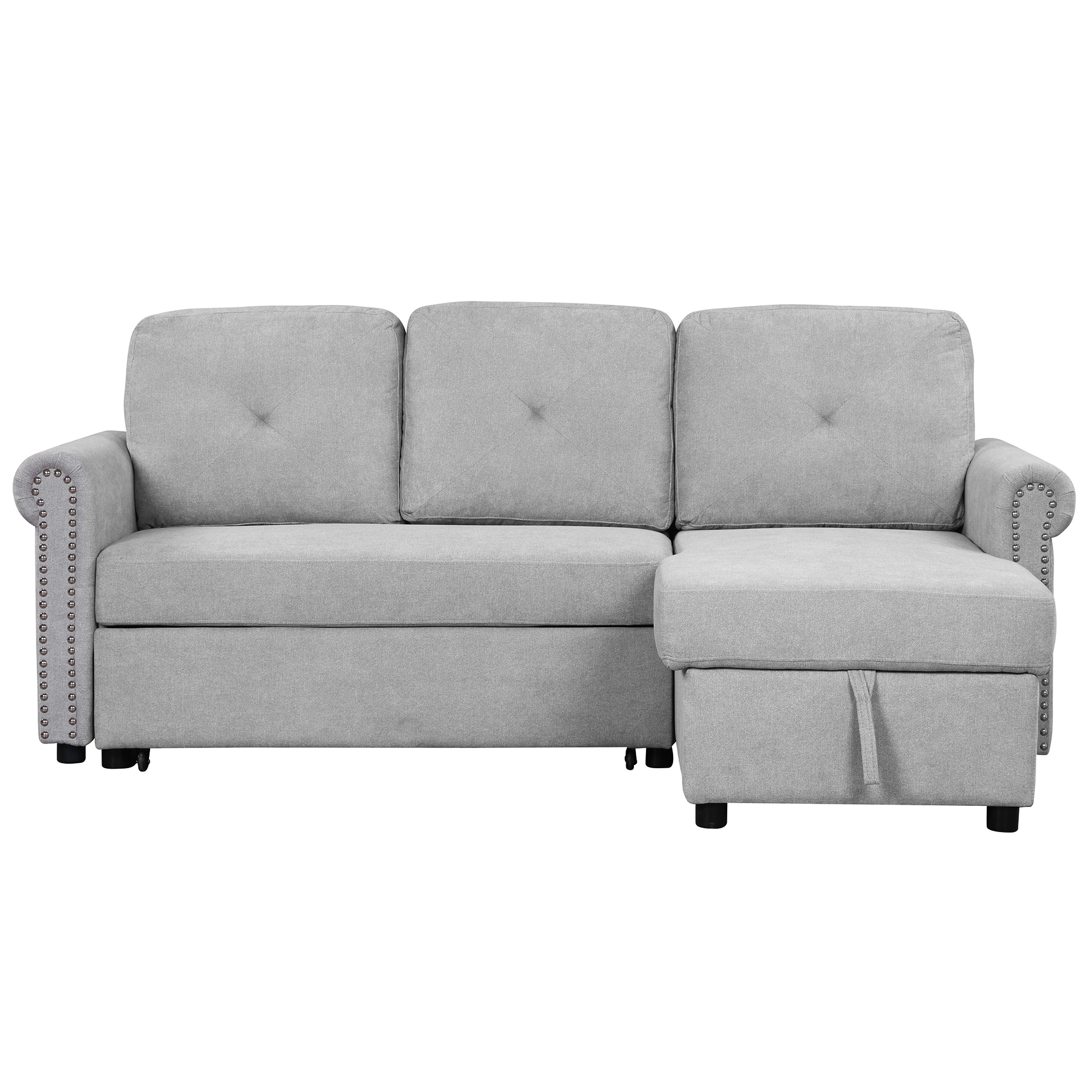 Convertible couch hotsell with storage