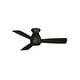 preview thumbnail 2 of 5, Fanimation Hugh 44 inch Indoor/Outdoor Flush Mount Ceiling Fan with LED Light Kit and Remote - Dark Bronze
