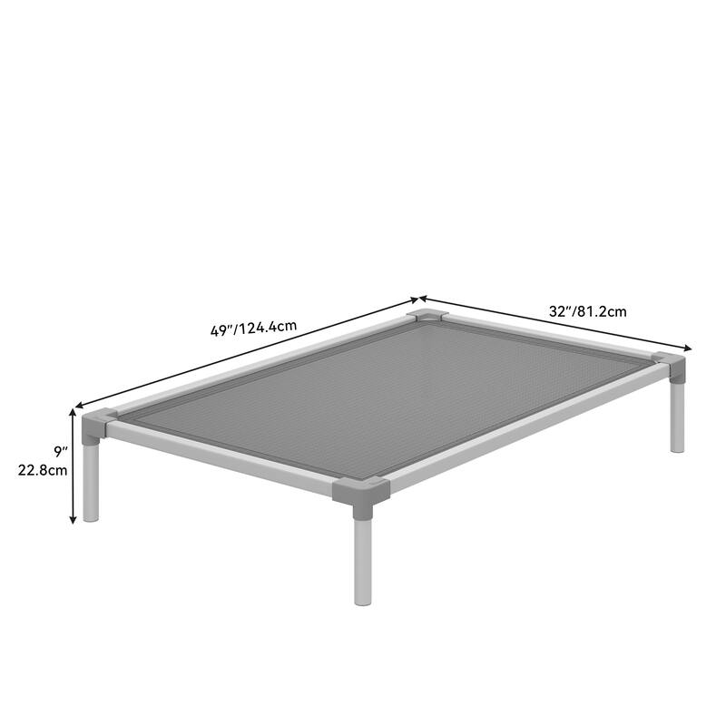 Moasis Textilene Dog Bed, with Aluminum Frame