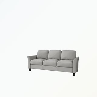 3-Seat Sofa Living Room Linen Fabric Sofa