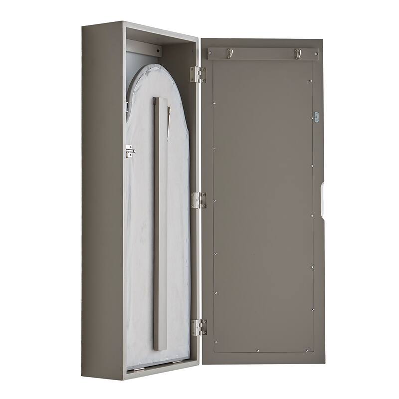 SEI Furniture Wall-mounted Ironing Board and Storage Center