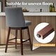 preview thumbnail 38 of 52, Pellebant 30.6'' H Solid Wood Swivel Bar Stool with Back