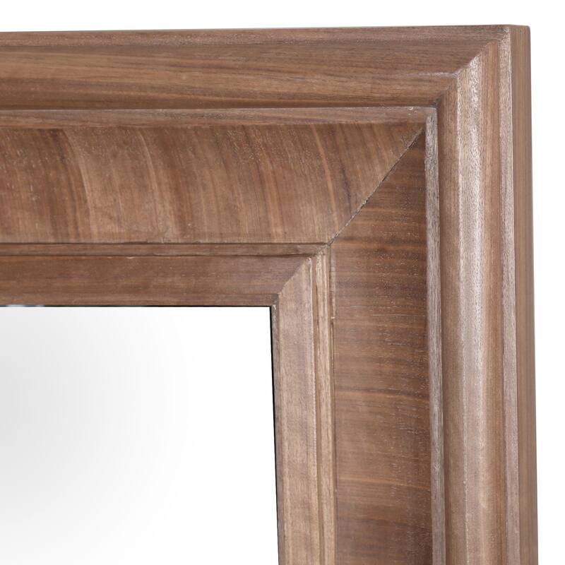 SAFAVIEH Couture Kaya 63.4-inch Large Vertical Rectangle Wood Mirror - 32.3"W x 3.1"D x 63.4"H