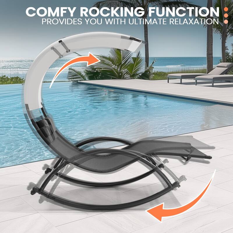 Outdoor Patio Double Chaise Lounge Chair