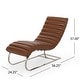 preview thumbnail 7 of 16, Pearsall Channel Stitch Chaise Lounge by Christopher Knight Home
