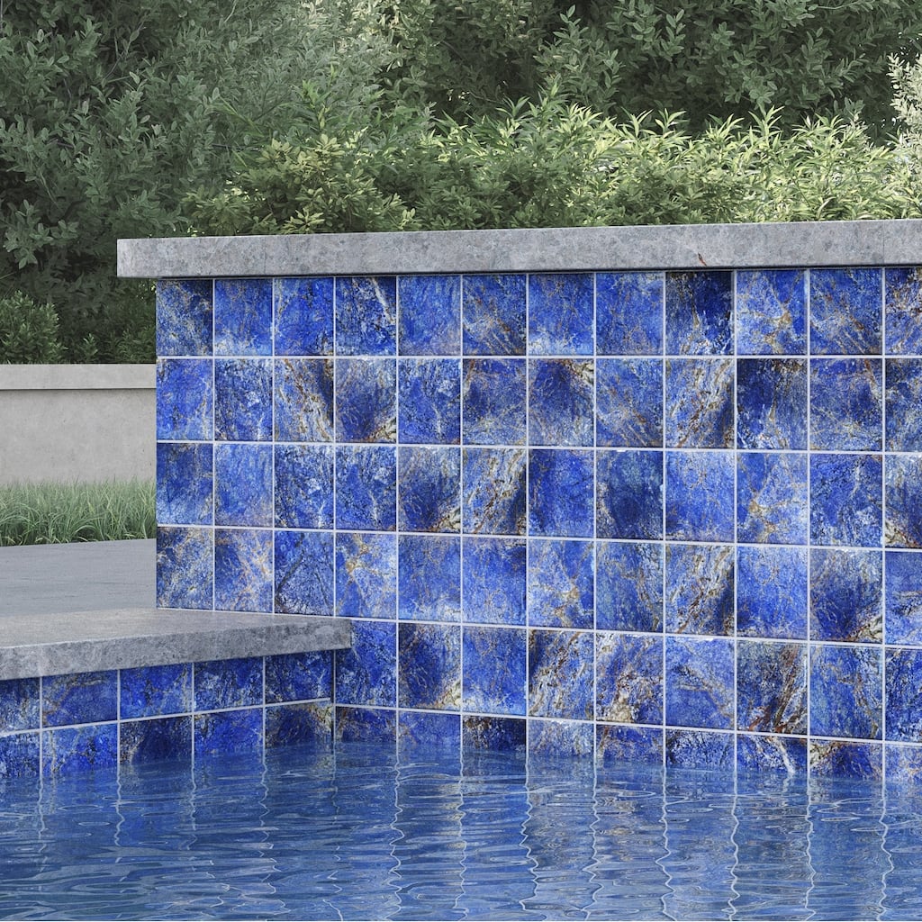 Seascape 6 in. x 6 in. Glazed Porcelain Wall Tile