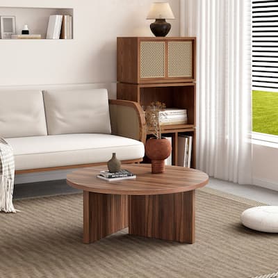 Modern Minimalist Coffee Table Nordic Elegant Coffee Table Multifunctional Round Table, for Office Living Room Bedroom