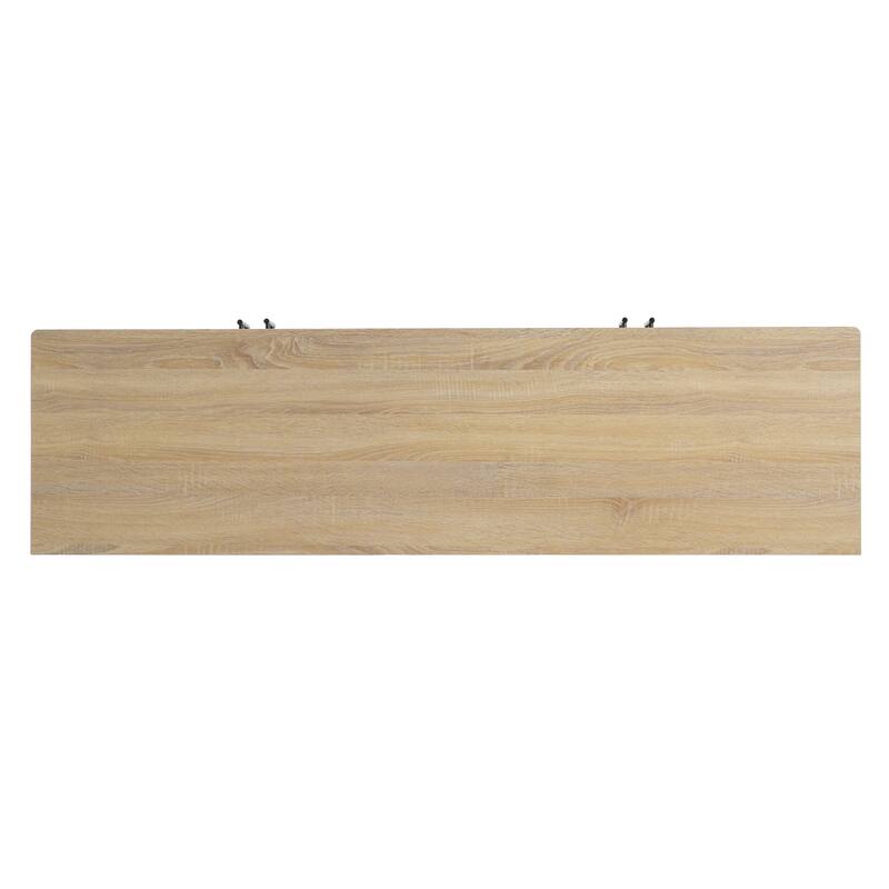 Functional 4-Door TV Cabinet - 2 Storage Spaces, Adjustable Shelves, Ideal for Living Room Organization
