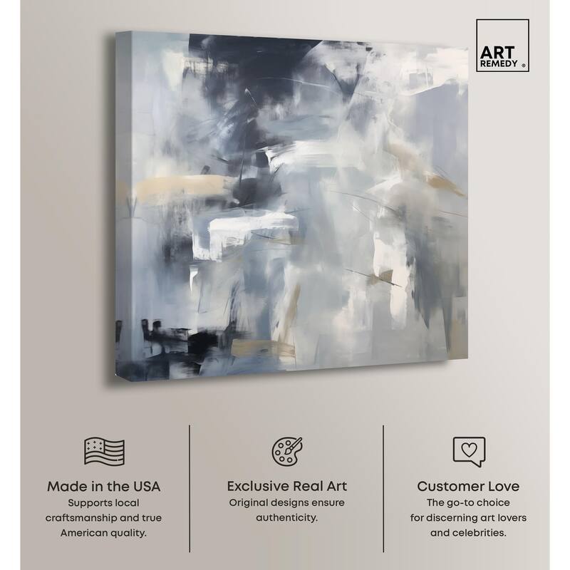 Contemplative Blues II Canvas by Art Remedy, Gallery Wrapped