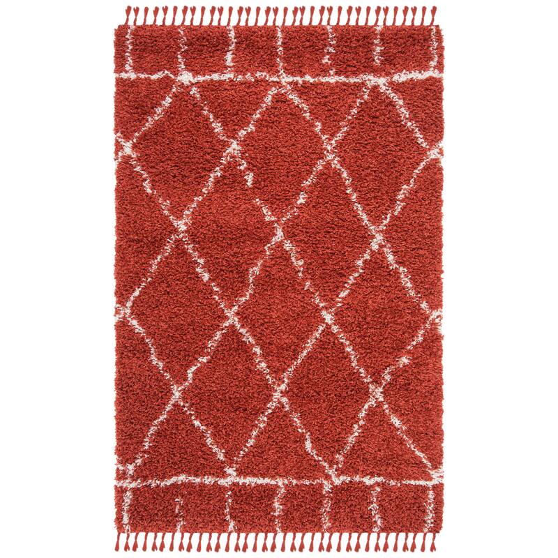 SAFAVIEH Pro Luxe Shag Yuna Moroccan Tassel 2.4-inch Thick