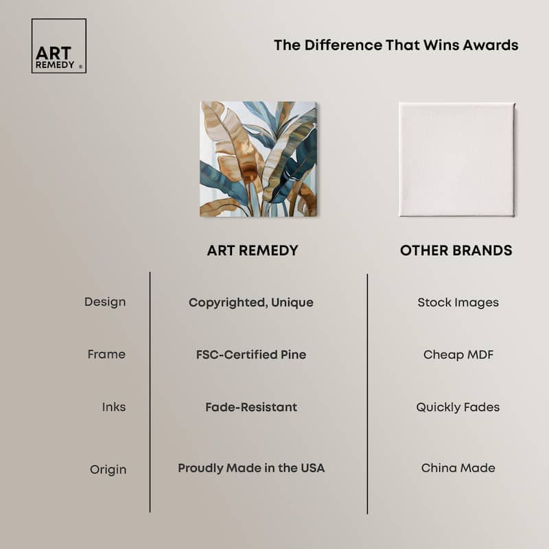 Paradise Fronds II Canvas by Art Remedy, Gallery Wrapped