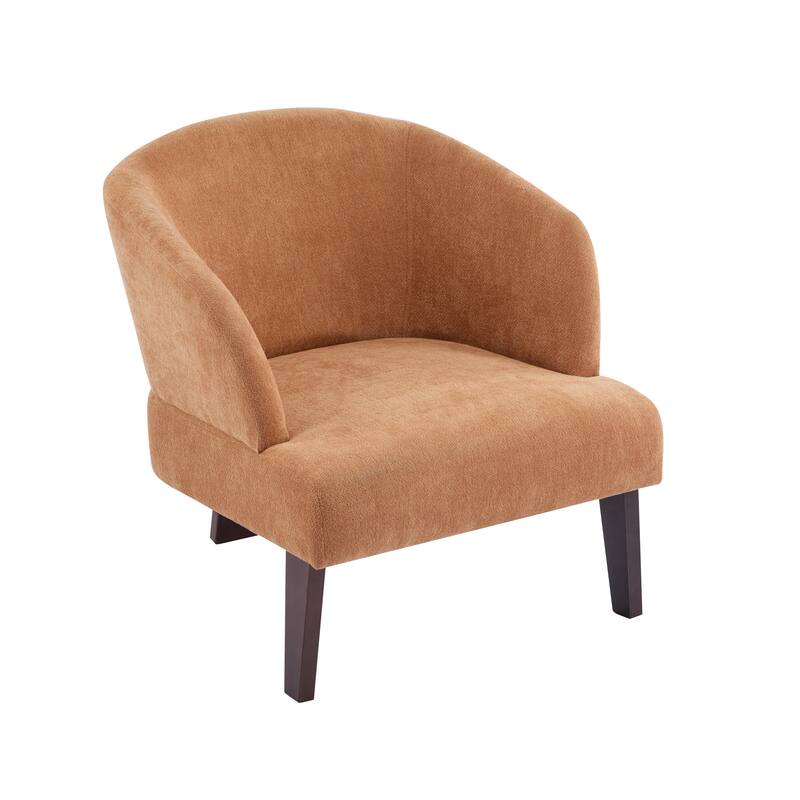 Mid-Century Accent Chair with Round Back