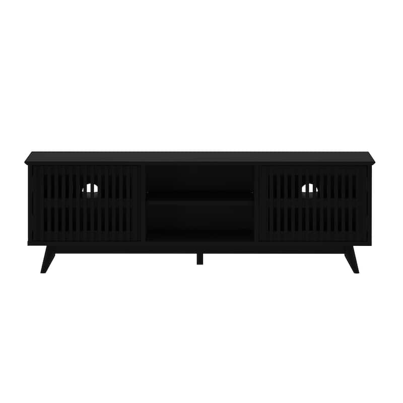 Plank and Beam Mid-Century Modern TV Stand