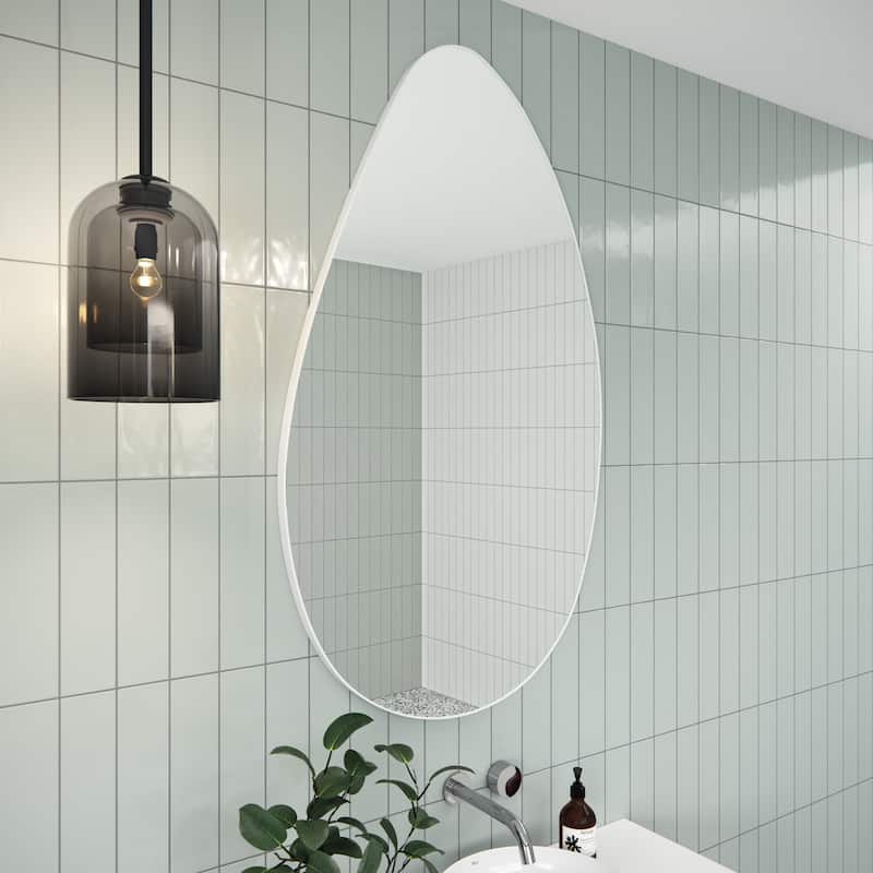 Starla 28 in. x 48 in. Pebble Mirror