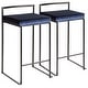 preview thumbnail 46 of 72, Porch & Den Forrest Contemporary Black Stackable Fully Welded Counter Stool (Set of 2)