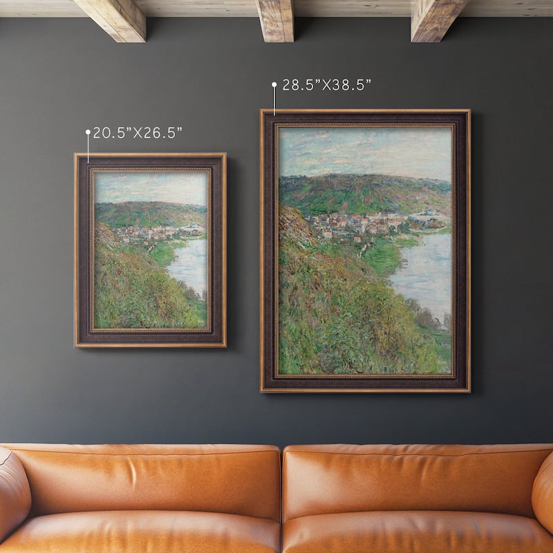 View of Vétheuil Premium Framed Canvas- Ready to Hang