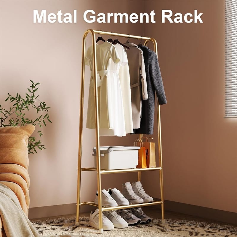 Premium Metal Closet Organizers and Storage - 13.8"D x 24.4"W x 62"H