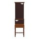 preview thumbnail 11 of 15, Newlark 20 in. W Rectangular Wood and Glass Traditional 2 Drawer 1 Door Secretary