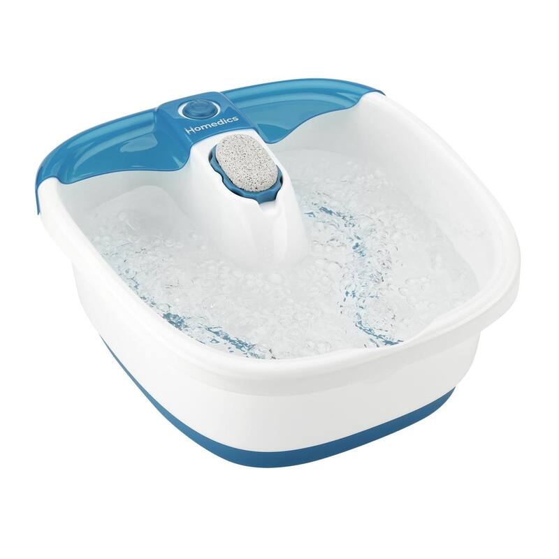 Homedics Bubble Mate™ Foot Spa with Heat (FB‑55) | Bubble Massage • Heat Maintenance • Toenip Control