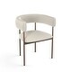 preview thumbnail 26 of 29, Amisco Julius Dining Chair with arms Cream Boucle Polyester / Bronze Metal
