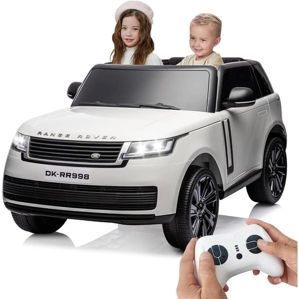 slide 2 of 32, Licensed Land Rover 24V Kids Ride on Car , 2 Seater Ride on Truck Car with Remote