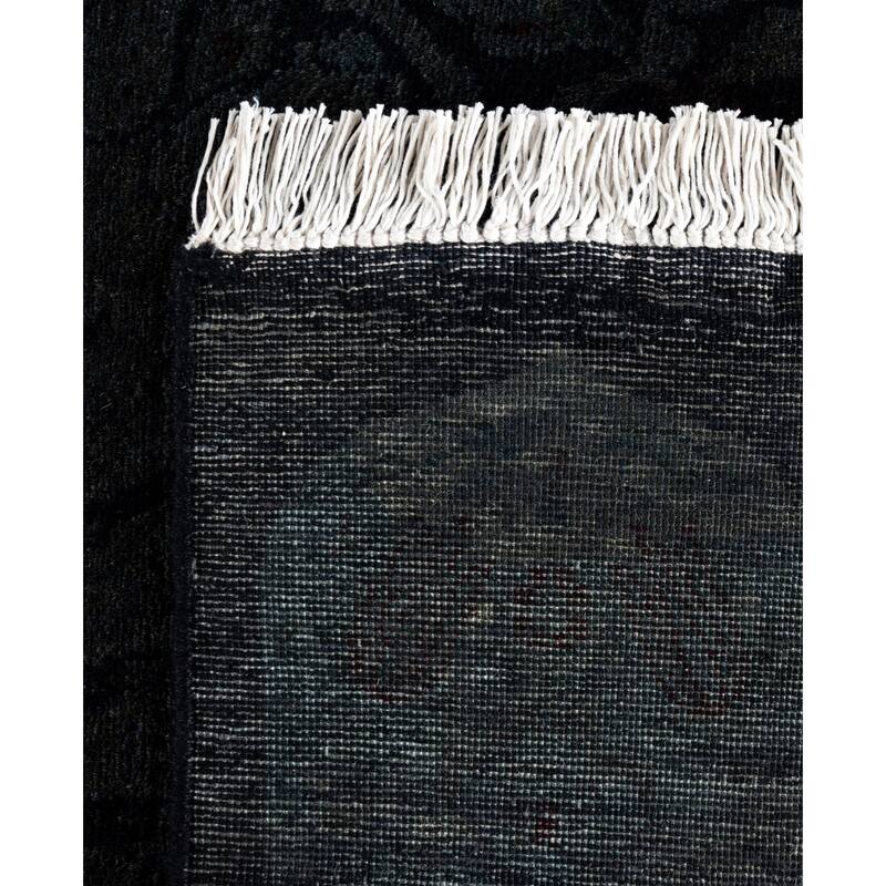 Overdyed One-of-a-Kind Hand-Knotted Area Rug - Black - 4' 5" x 7' 2"